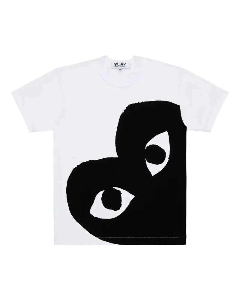Comme des Garçons heart-print T-shirt - Weiß Weiß