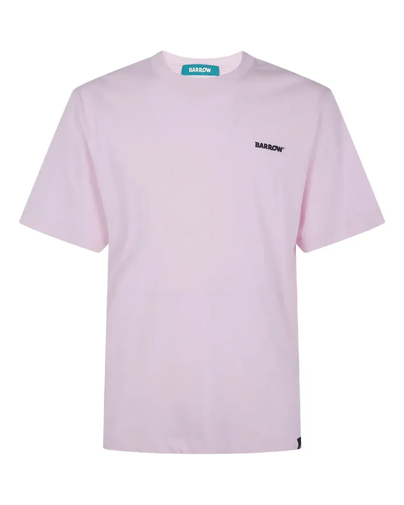 BARROW logo-print T-shirt - Rosa Rosa