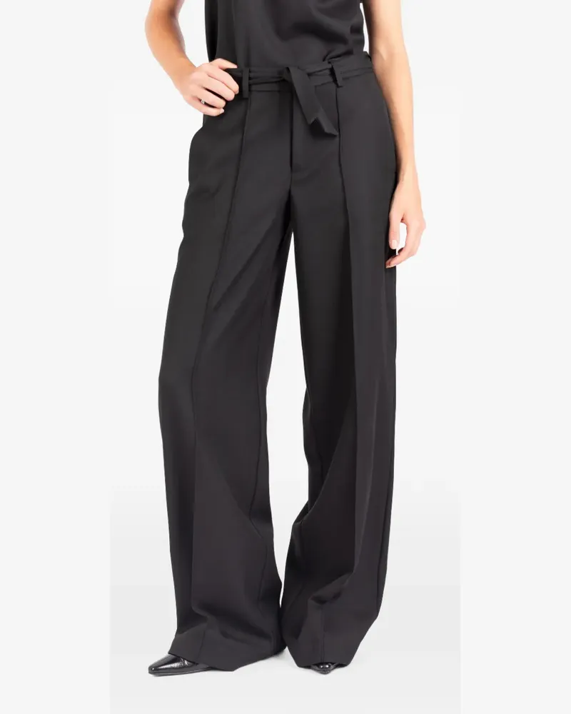 Société Anonyme Dalston tie-waist wide-leg trousers - Schwarz Schwarz