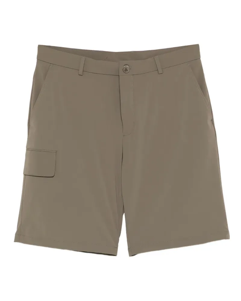 Manuel Ritz Gürtelschlaufen-Shorts mit Logo-Patch - Nude Nude