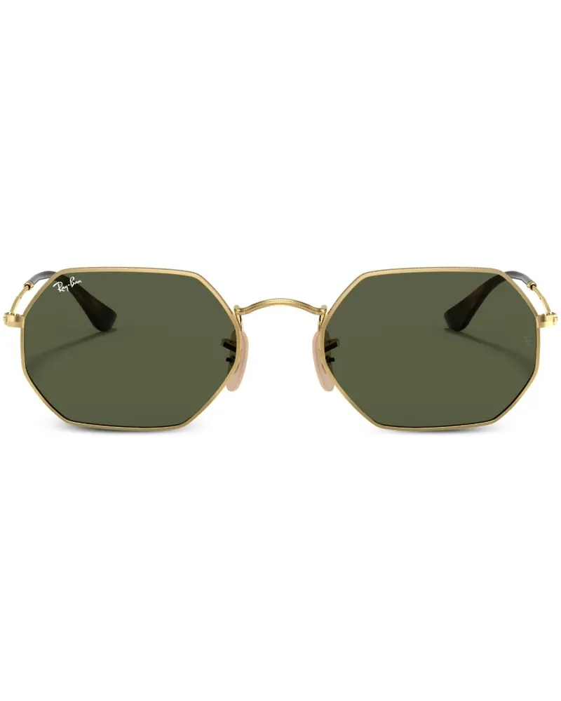 Ray Ban Sonnenbrille mit geometrischem Gestell - Gold Gold