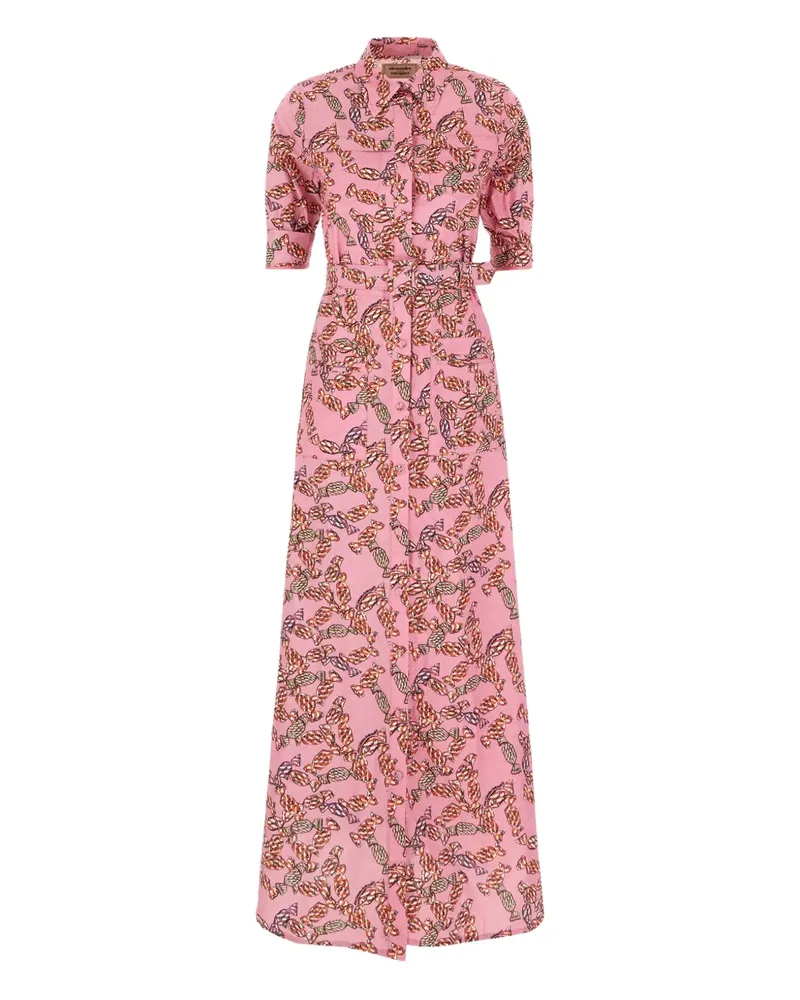 Alessandro Enriquez Hemdkleid mit Süßigkeiten-Print - Rosa Rosa