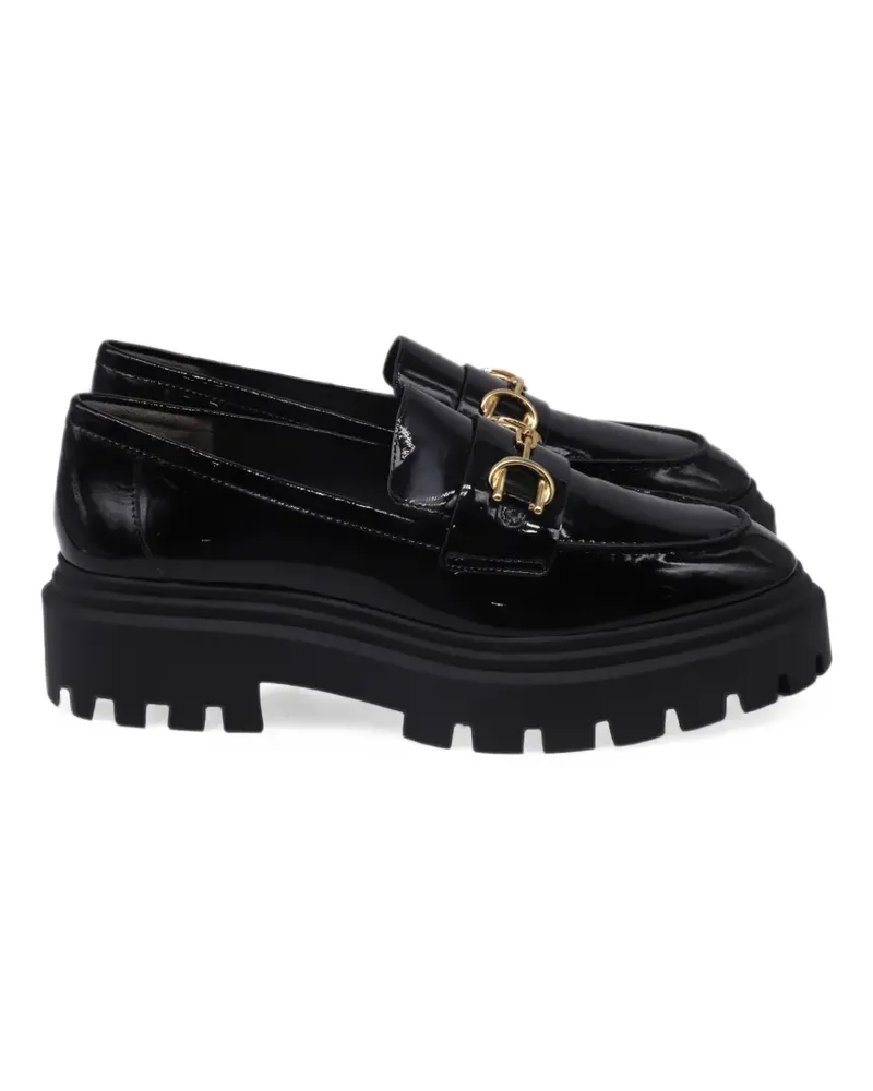 Stuart Weitzman Owen buckled lug loafers - Schwarz Schwarz