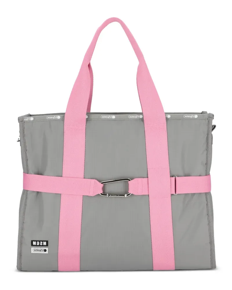 MSGM Riemen-Tote Bag - Grau Grau