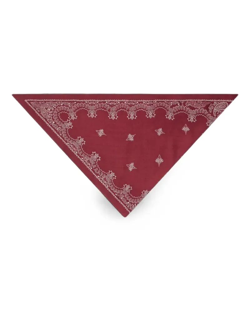 Destin paisley-print triangle bandana - Rot Rot
