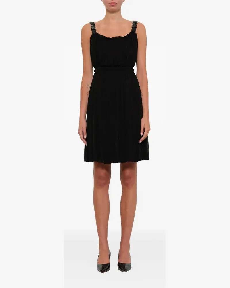 Alexander McQueen Kleid mit Schnalle - Schwarz Schwarz