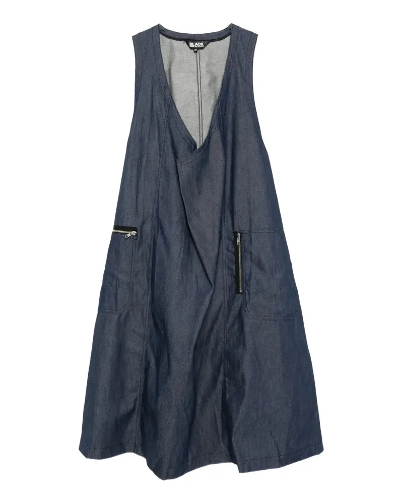 Comme des Garçons zip-pocket sleeveless dress - Blau Blau