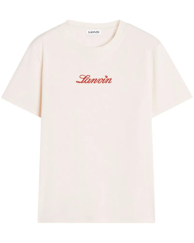 Lanvin T-Shirt mit Stickerei - Rosa Rosa