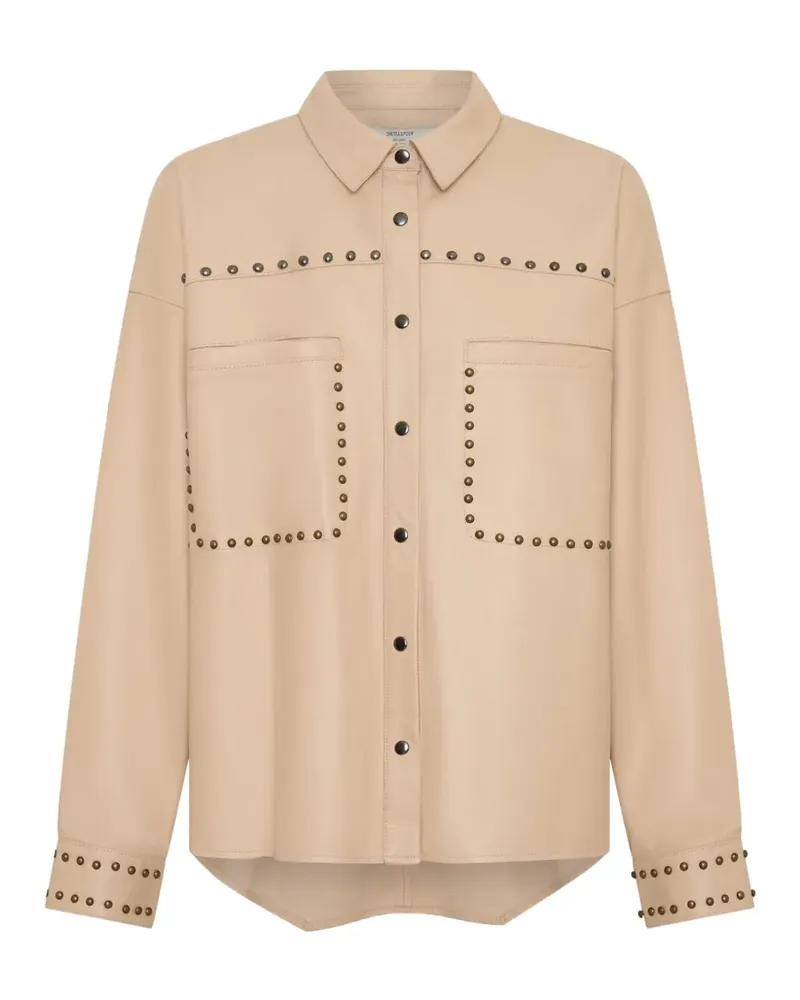 One Teaspoon Daria Lederjacke mit Nieten - Nude Nude