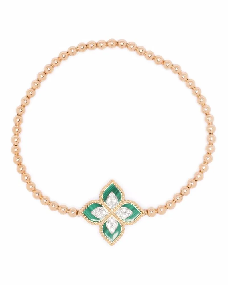 Roberto Coin 18kt Princess Flower Rotgoldarmband mit Diamanten - Rosa Rosa