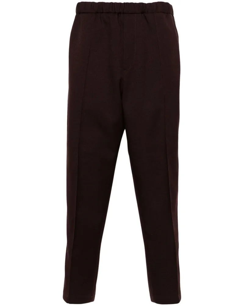 Jil Sander Gerade Hose mit elastischem Bund - Violett Violett