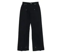 Jeans mit Knopfverschluss - Blau