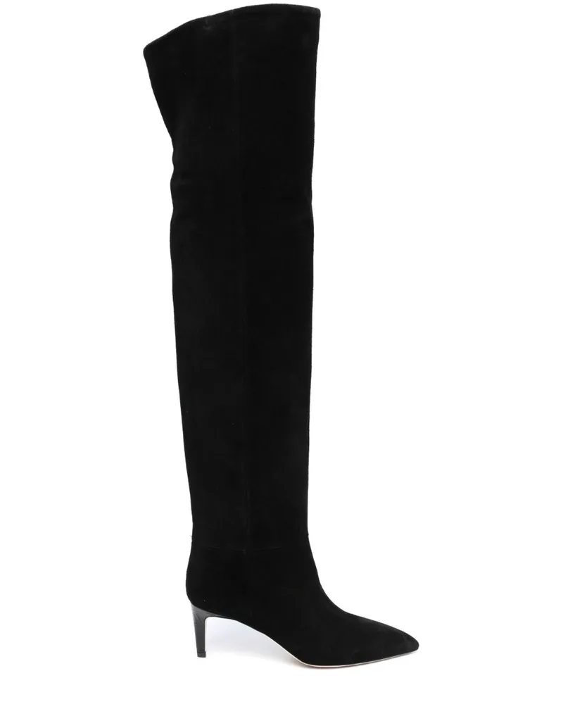 Paris Texas Stiefel mit spitzer Kappe 60mm - Schwarz Schwarz