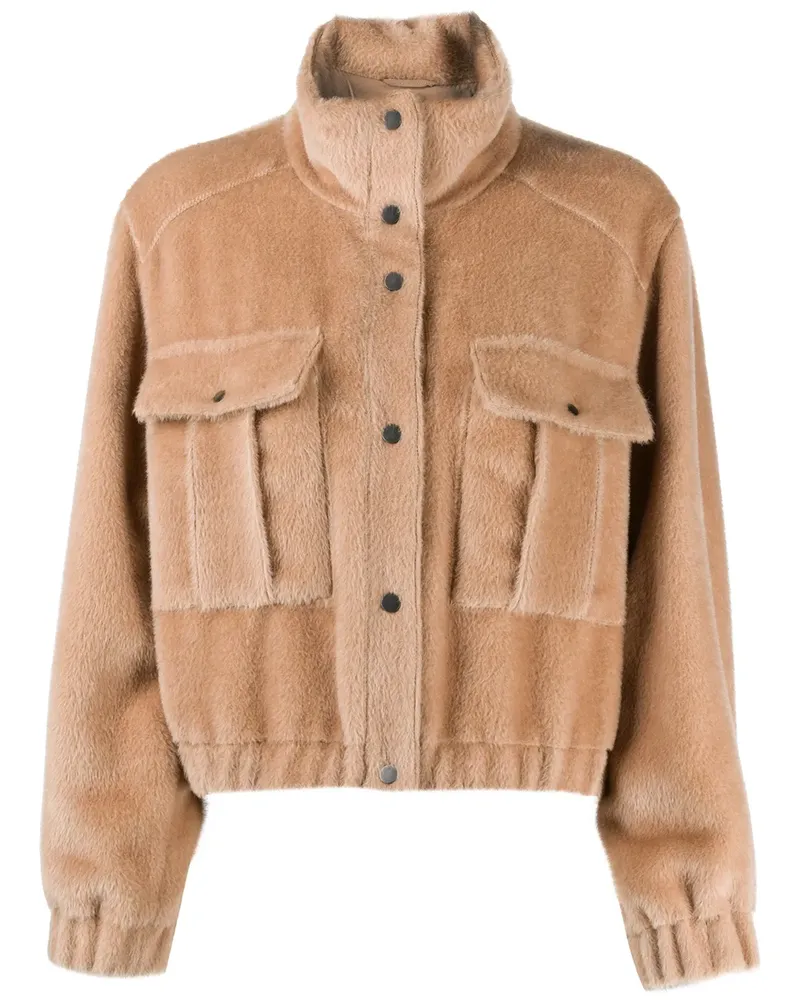 Brunello Cucinelli Jacke aus Fleece - Nude Nude