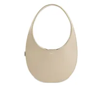 Schultertasche mit gewölbtem Henkel - Nude