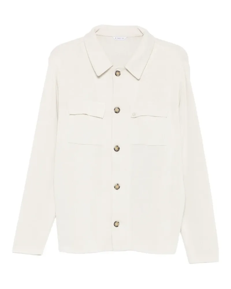 Manuel Ritz Cardigan mit geknöpfter Tasche - Nude Nude