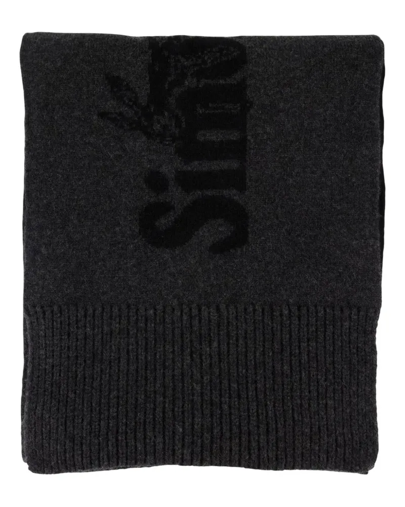 Simone Rocha Schal mit Logo-Verzierung - Schwarz Schwarz