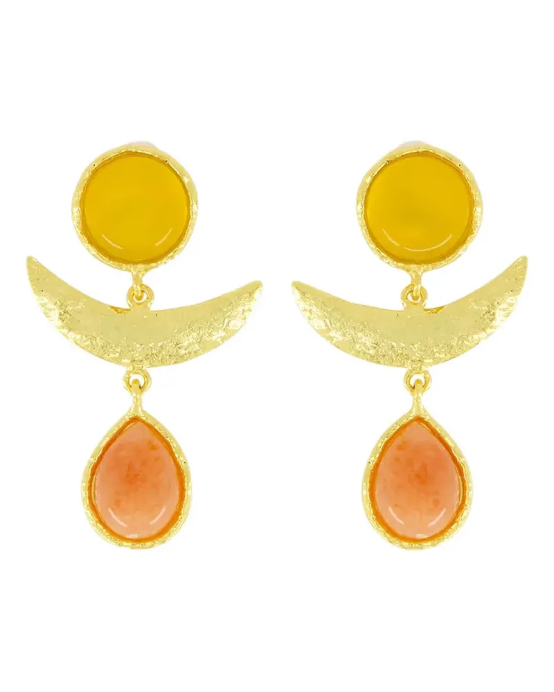 Sylvia Toledano Sunset Ohrringe mit Onyxperlen - Gold Gold