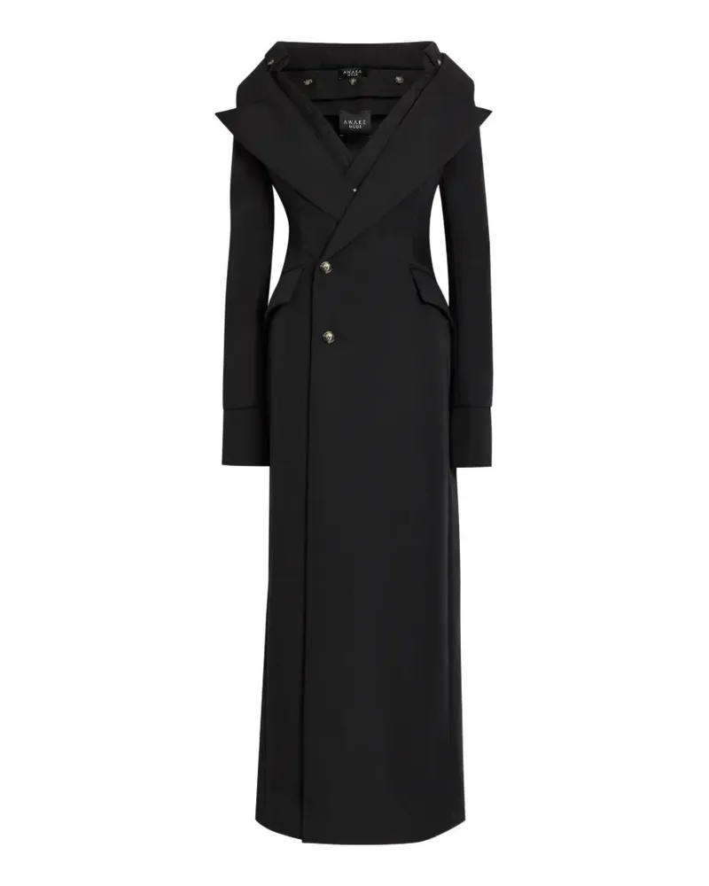 A.W.A.K.E. off-the-shoulder maxi dress - Schwarz Schwarz