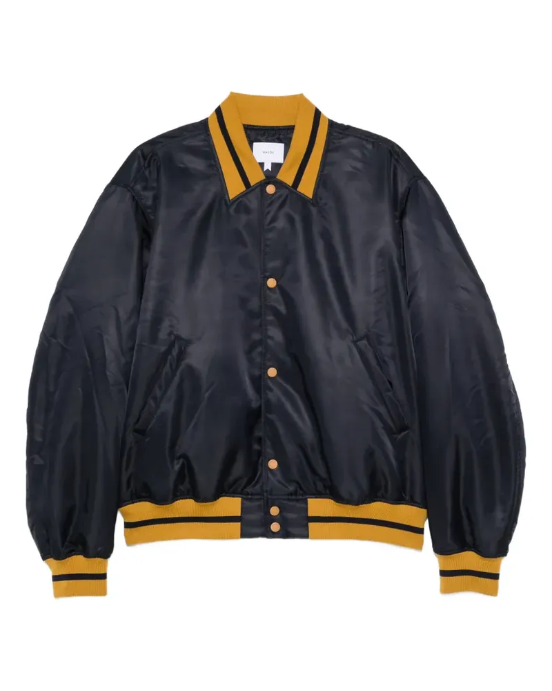 RHUDE Gestreiftes Set mit Logo-Patch - Blau Blau