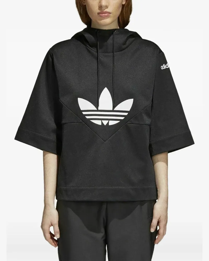 adidas CLRDO Hoodie mit Logo-Detail - Schwarz Schwarz