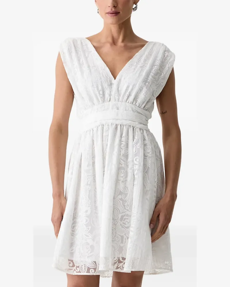 Morgan Minikleid mit Spitze - Weiß Weiß