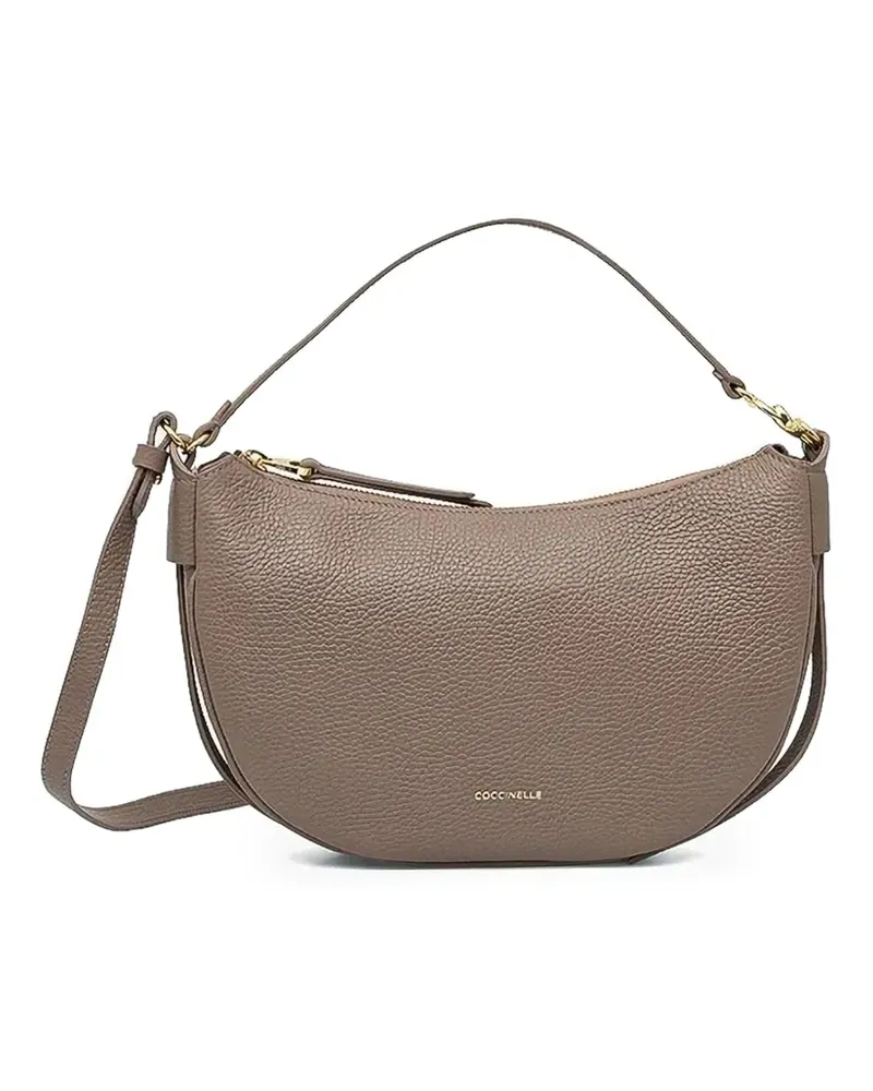 Coccinelle C-Easy Tote Bag mit abgerundetem Reißverschluss - Braun Braun