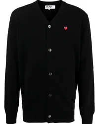 Comme des Garçons Cardigan mit Logo-Patch Schwarz