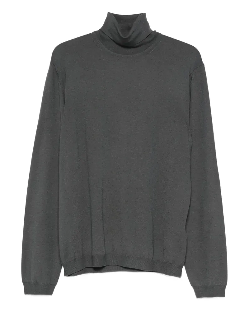 Giorgio Armani Oberteil mit Rollkragen - Grau Grau