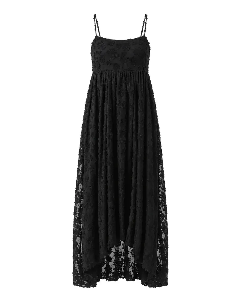 MEIMEIJ Kleid mit floralem Fil-Coupé - Schwarz Schwarz