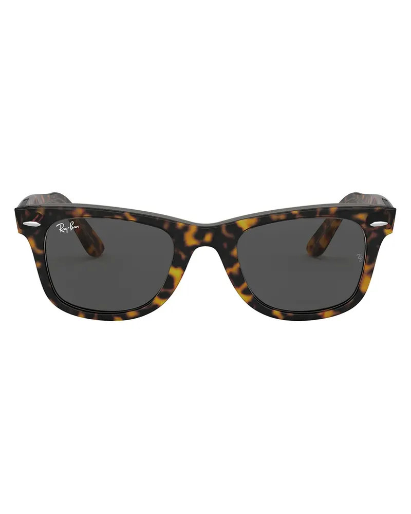 Ray Ban Eckige RB2140 Sonnenbrille - Schwarz Schwarz