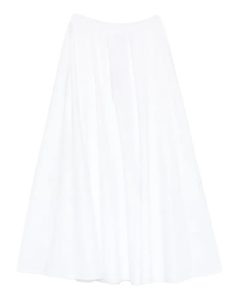 Max Mara Mmlribes gathered skirt - Weiß Weiß