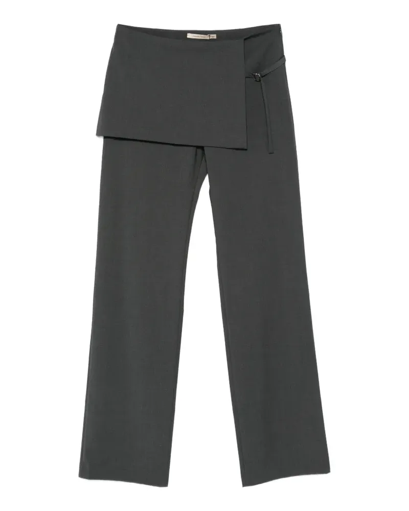 Paloma Wool Archive wrap-panel straight-leg trousers - Grau Grau