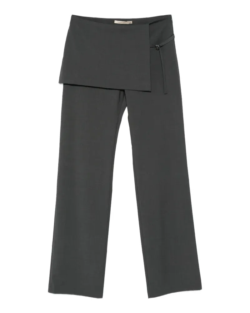 Paloma Wool Archive wrap-panel straight-leg trousers - Grau Grau