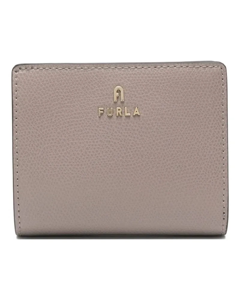 Furla Portemonnaie mit Logo-Schild - Grau Grau