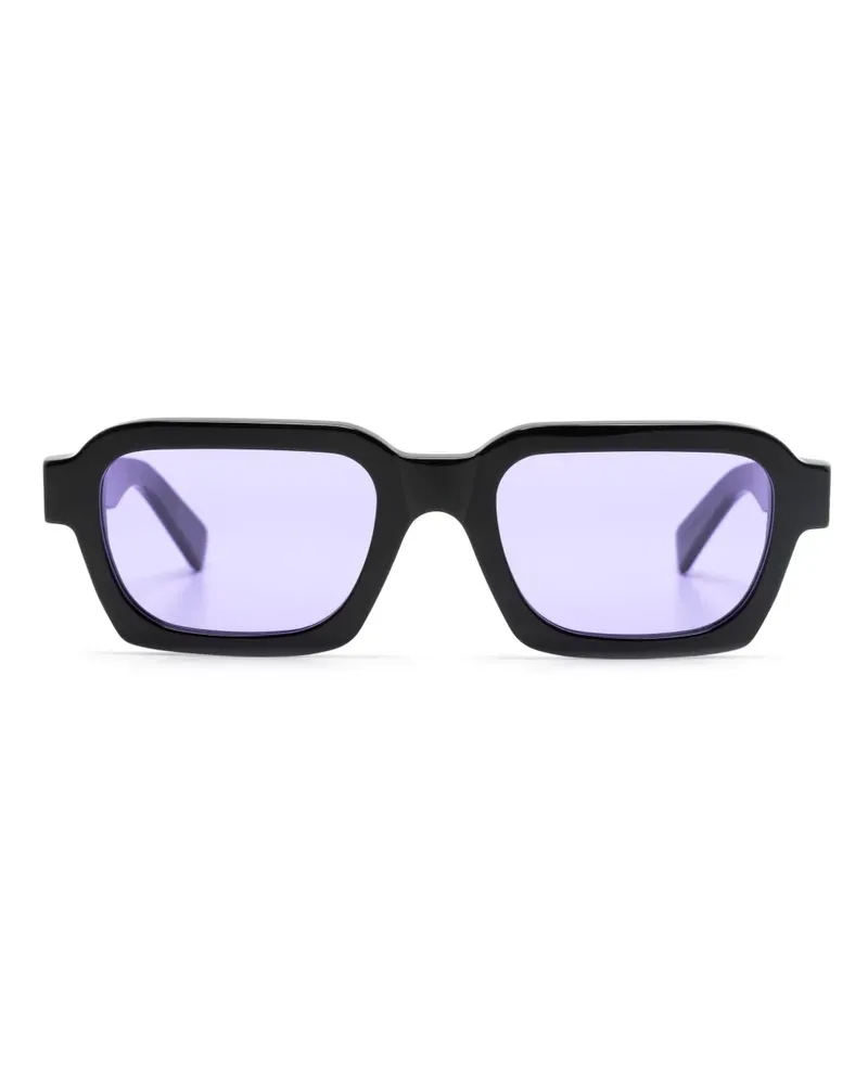 RETROSUPERFUTURE Caro Sonnenbrille mit eckigem Gestell - Schwarz Schwarz