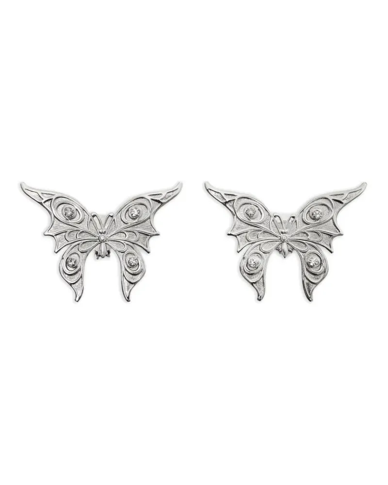 Blumarine butterfly earrings - Silber Silber