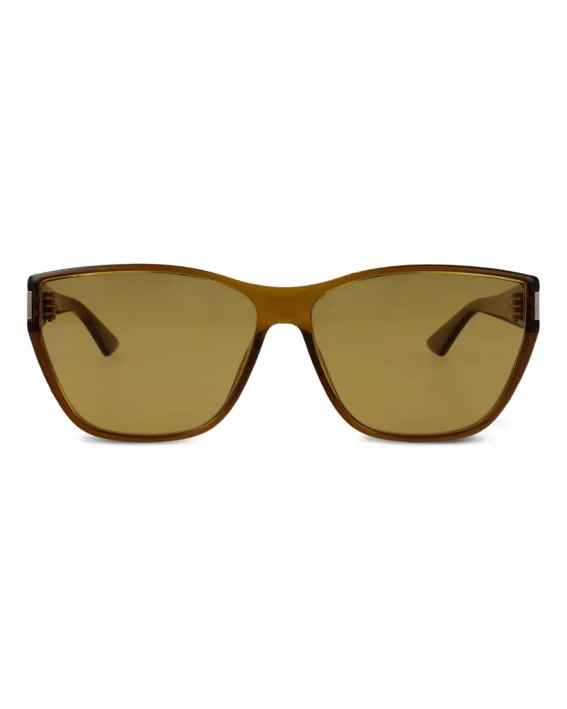 Saint Laurent Sonnenbrille mit Oversized-Gestell - Braun Braun