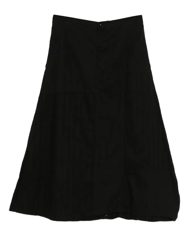 Yohji Yamamoto Rock aus Twill - Schwarz Schwarz