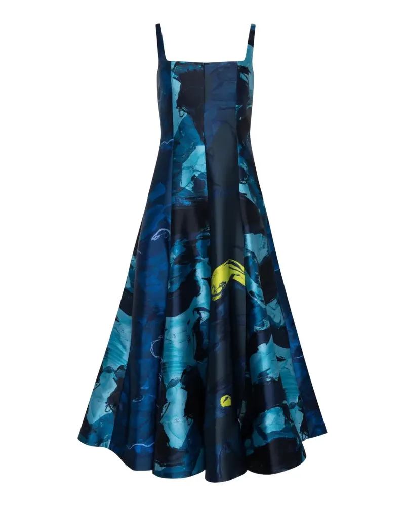 Roksanda Ilincic Zelia abstract-print sleeveless midi dress - Blau Blau