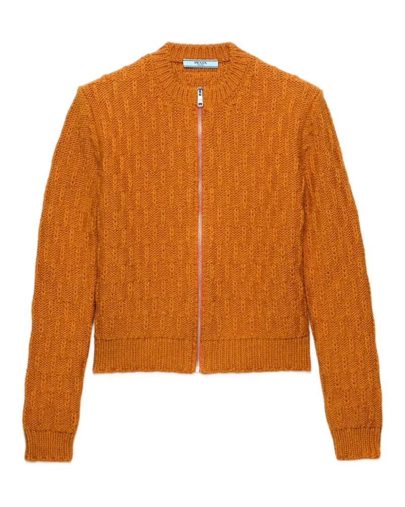 Prada wool and alpaca cardigan - Orange Orange