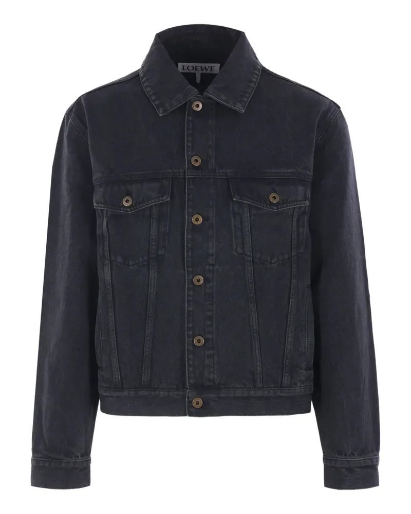 Loewe Anagram Jeansjacke - Schwarz Schwarz