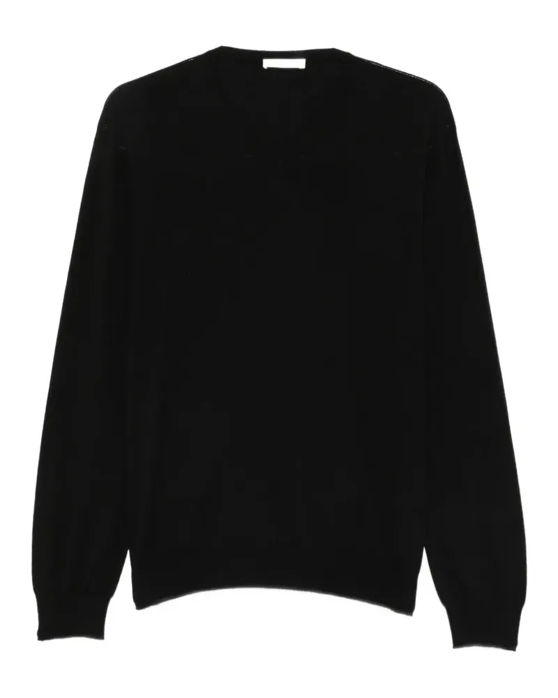 The Row Kaschmirpullover mit V-Ausschnitt - Schwarz Schwarz