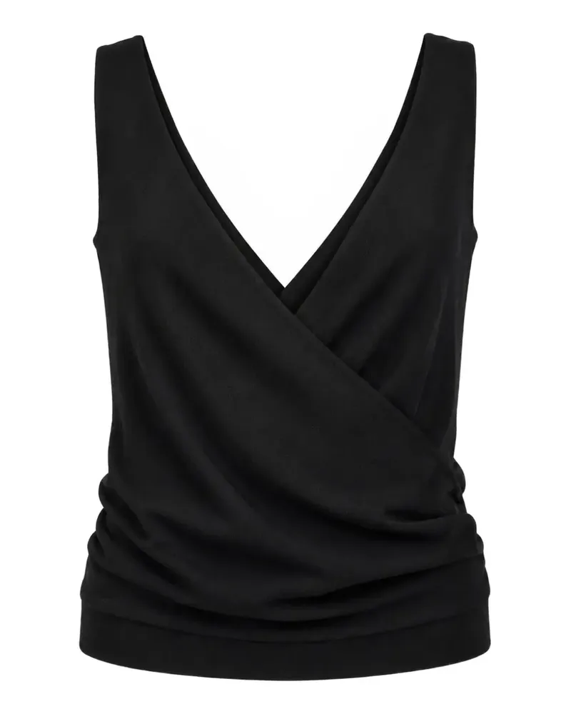 Barbara Bui wrap-style sleeveless top - Schwarz Schwarz