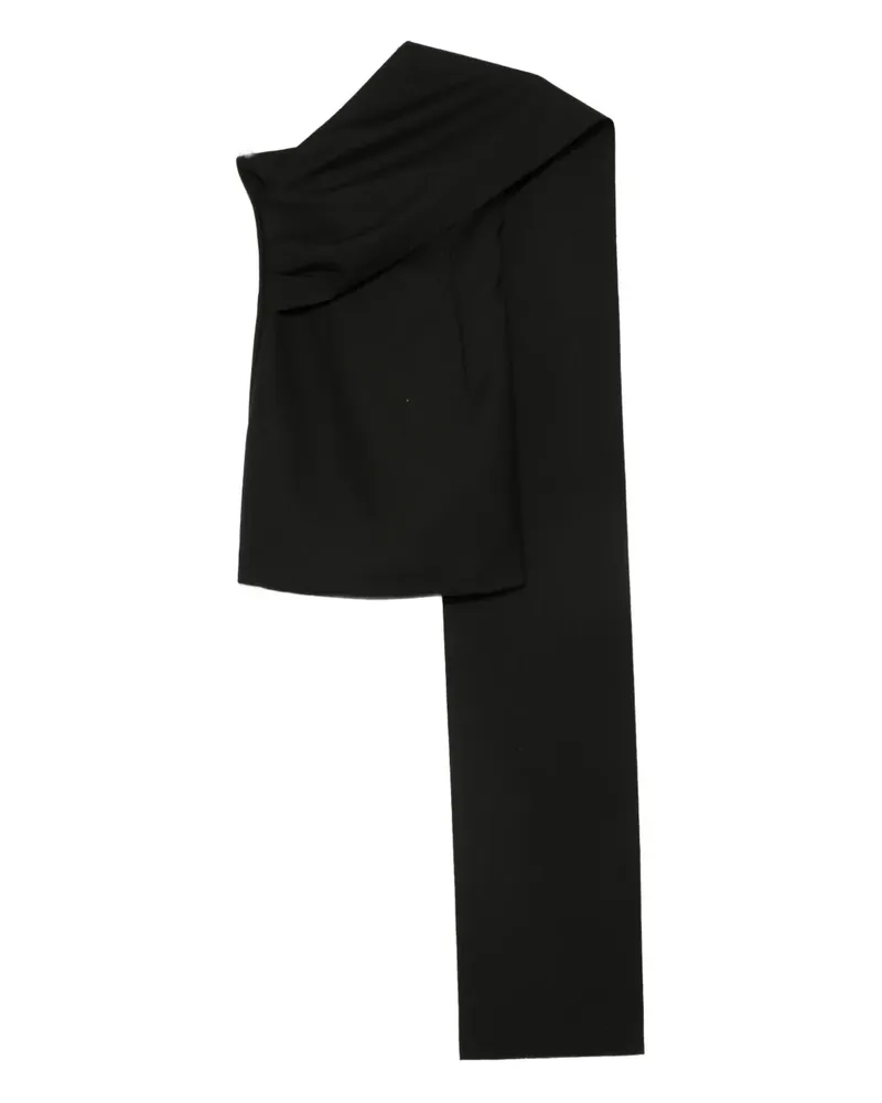 Róhe Einschultriges Minikleid - Schwarz Schwarz