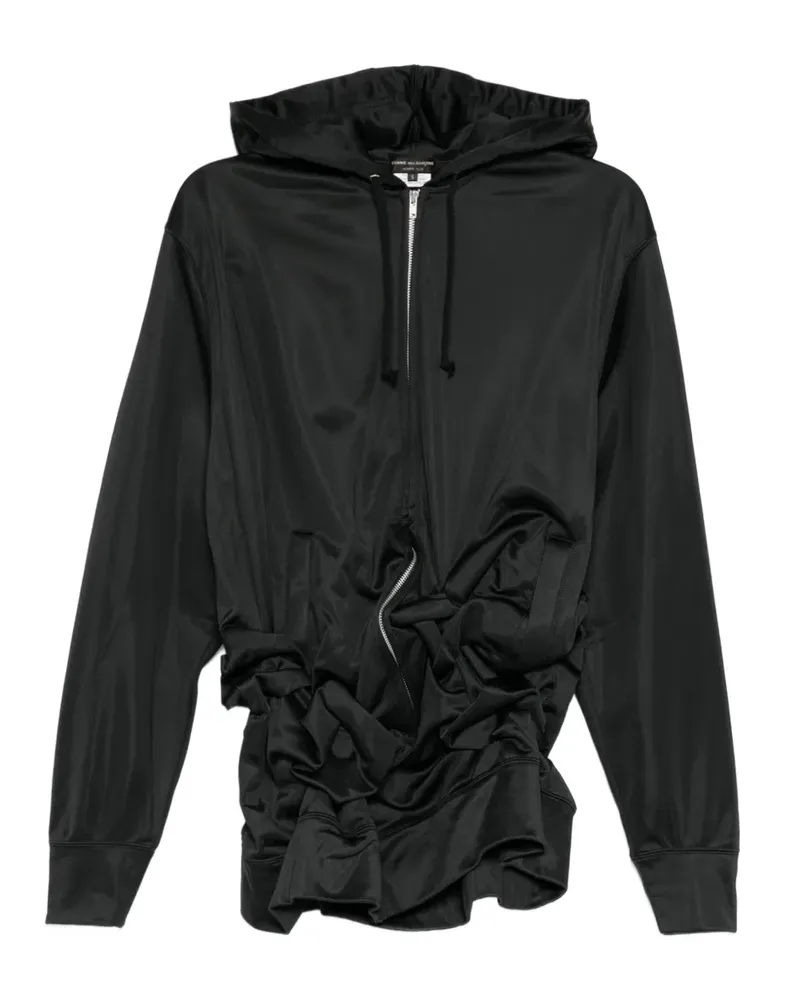 Comme des Garçons Geraffter Hoodie - Schwarz Schwarz