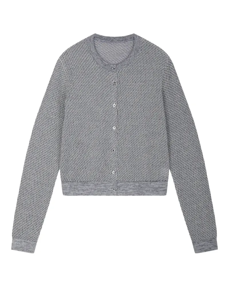 JNBY Geometrisch gemusterter Cardigan - Grau Grau