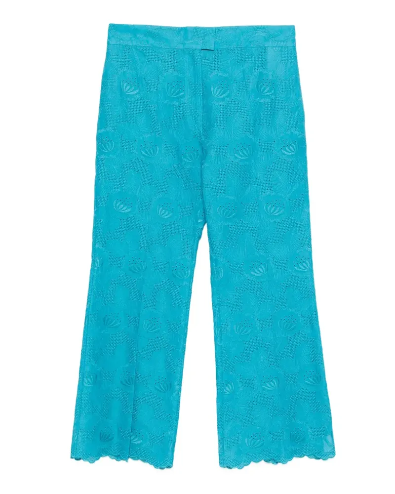 Valentino Garavani Hose mit Blumenstickerei - Blau Blau