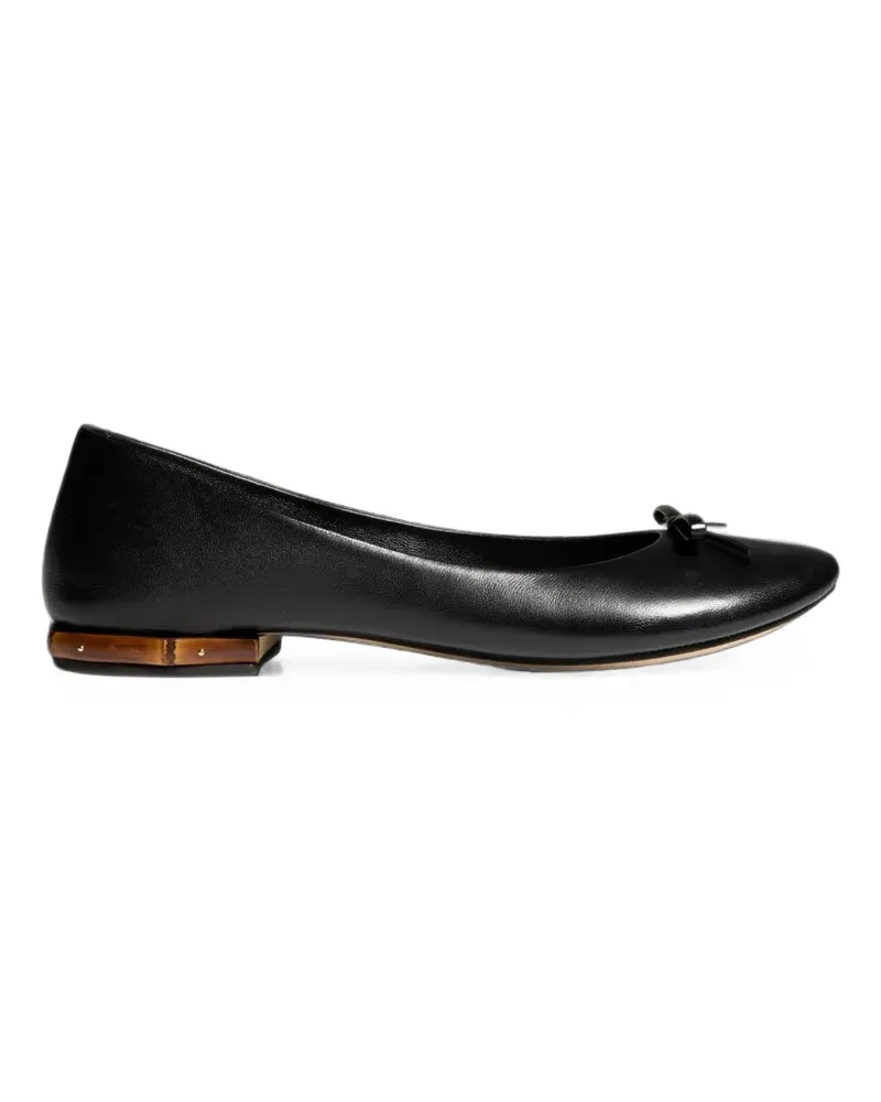 Gucci Ballerinas mit Bambusdetail und Schleife - Schwarz Schwarz