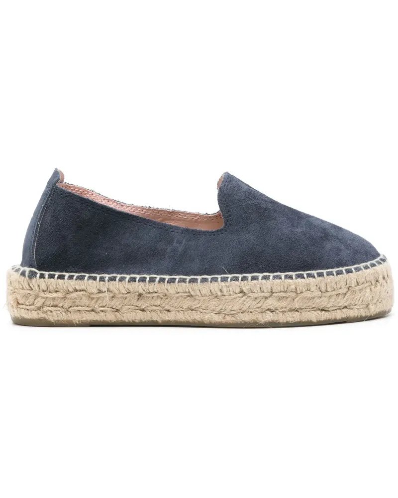 Manebí Espadrilles aus Wildleder - Blau Blau